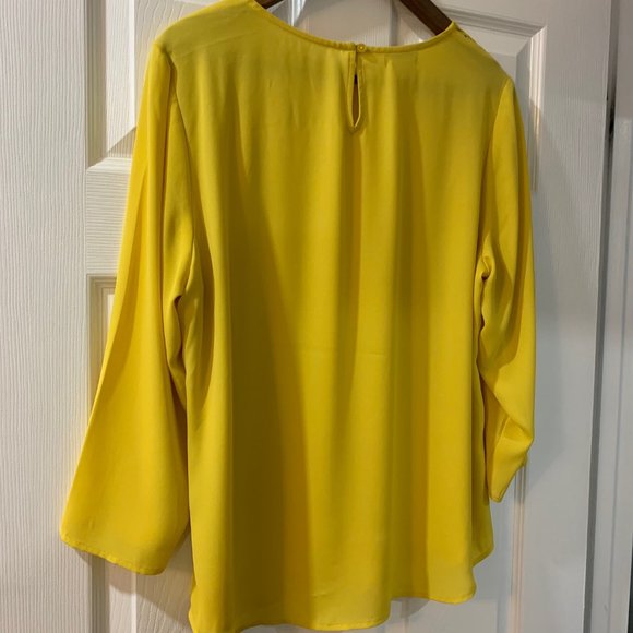 Van Heusen Long-sleeved Yellow Top - Picture 2 of 7